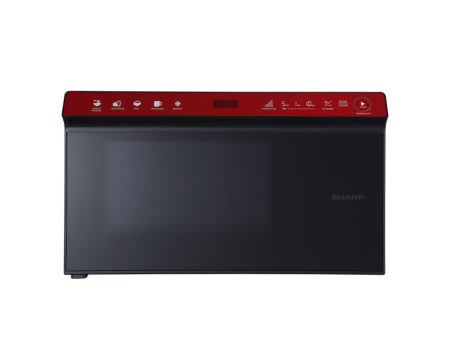 Sharp Top Control Solo Microwave Oven - R-2235H(R) | 24 Liters - Top Red & Black