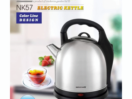 Novena NK57 Stainless Steel Electric Kettle - 4.5 Liter - Silver