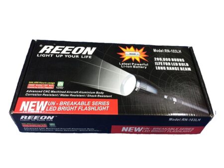 Reeon RN-102 Rechargable Alluminium Body Flashlight Torch Light