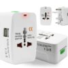 All in 1 UNIVERSAL INTERNATIONAL TRAVEL ADAPTER with 2 USB Port Charger Plug