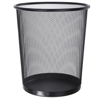 Iron Net Classical Trash Can, Simple Designed Garbage Can Ash Bin Dust Bin Trash Container for Home Office Kitchen Bathroom-Medium